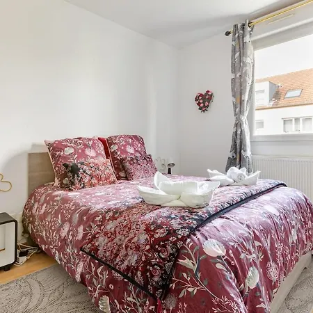 Quiet - Les Maraichers - Terrace - Private Garage Daire