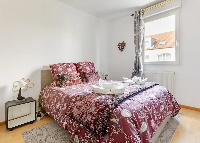 Quiet - Les Maraichers - Terrace - Private Garage Daire
